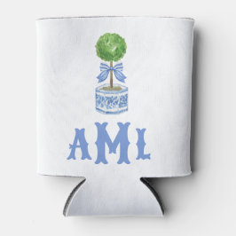 Enfriador De Latas Jardín Topiary de Bambú | Monograma