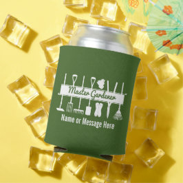 Enfriador De Latas Jardinero Maestro Personalizado Verde Bosque