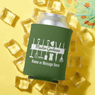 Enfriador De Latas Jardinero Maestro Personalizado Verde Bosque