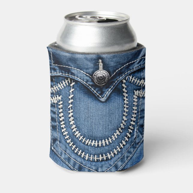 Enfriador De Latas Jeans Pocket (Reverso de la lata)