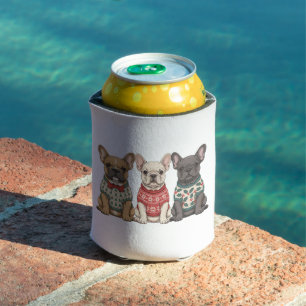 Enfriador De Latas Jerséis de Navidad para perros Bulldog Francés Fre