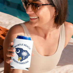 Enfriador De Latas Jessamina Amarilla de la flor del estado de la ban