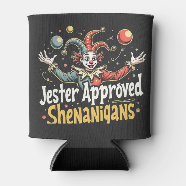 Enfriador De Latas Jester Aprobó Shenanigans Circus Clown (Anverso)