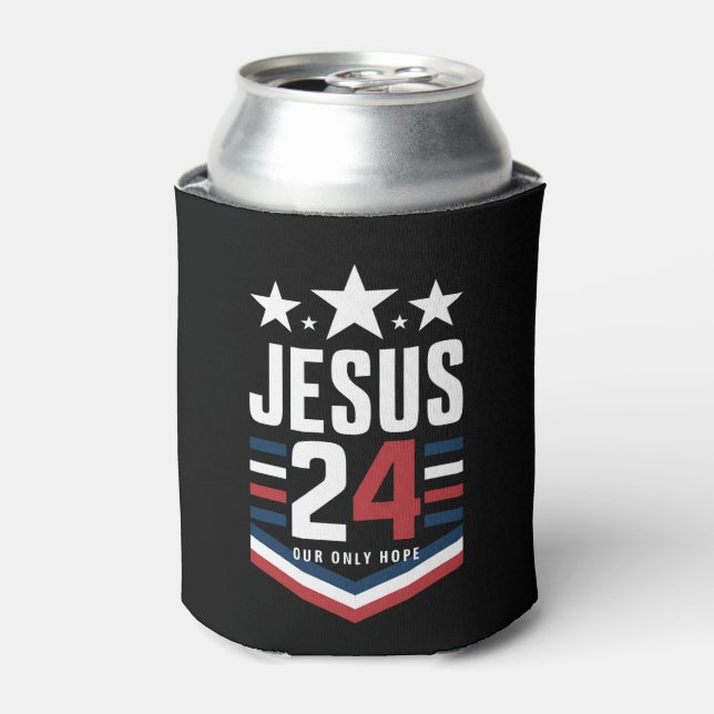 Enfriador De Latas Jesucristo 2024 Presidente Elección política de EE (Lata Anverso)