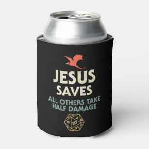 Enfriador De Latas Jesús Ahorra DM Dragon D20 Dice Gift RPG Role Play