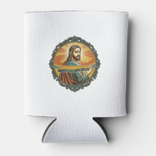 Enfriador De Latas Jesús Avergonzado Tropezando Superficie Plana Clús