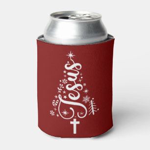 Enfriador De Latas Jesús Cristiano Navidad Versículo Bíblico Fe