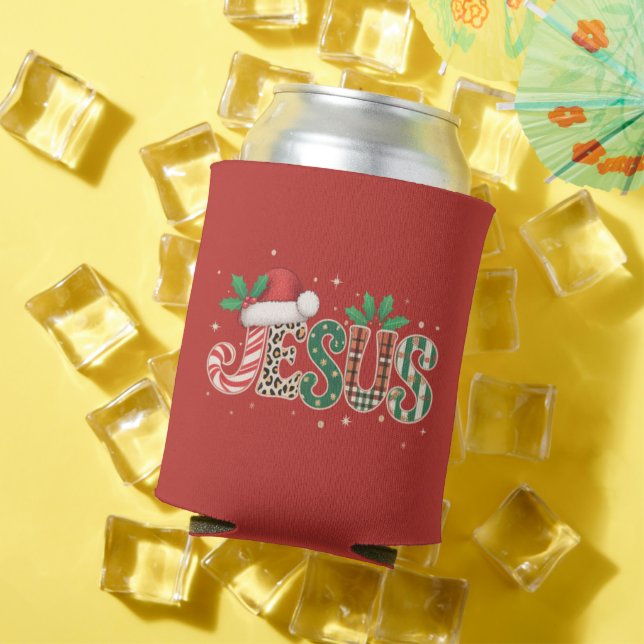 Enfriador De Latas Jesús Religioso Cristiano Diciendo Verso De La Bib (Verano in situ)