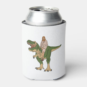 Enfriador De Latas Jesus Riding T-Rex