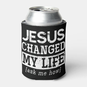 Enfriador De Latas Jesús Señor Regalo Cristiano Dios Salvador Jesús P