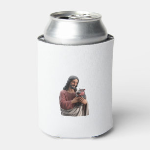 Enfriador De Latas Jesús sostiene el Moo Deng el Pigmeo Hippo Arte Cl