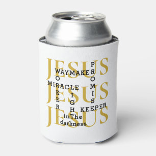 Enfriador De Latas JESUS Waymaker Monograma Christian