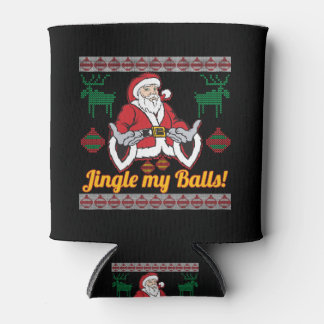 Enfriador De Latas Jingle My Balls Santa Claus Navidades feos suéter