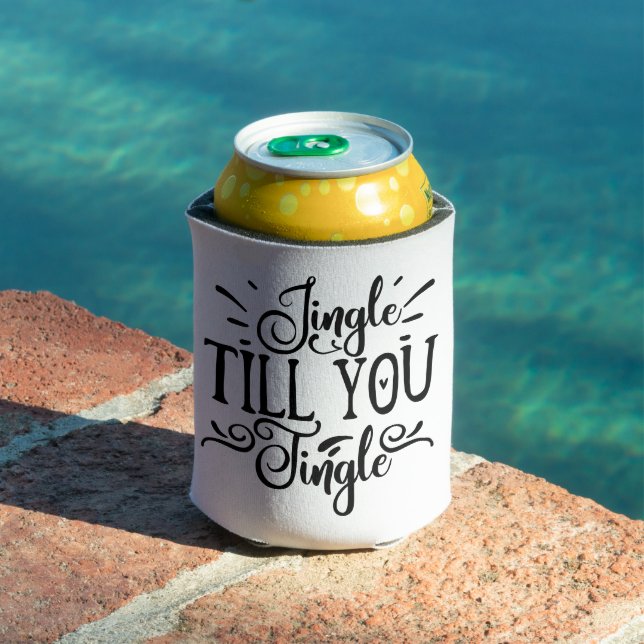 Enfriador De Latas Jingle Till You Tingle | Humor divertido para bebe (Piscina in situ)