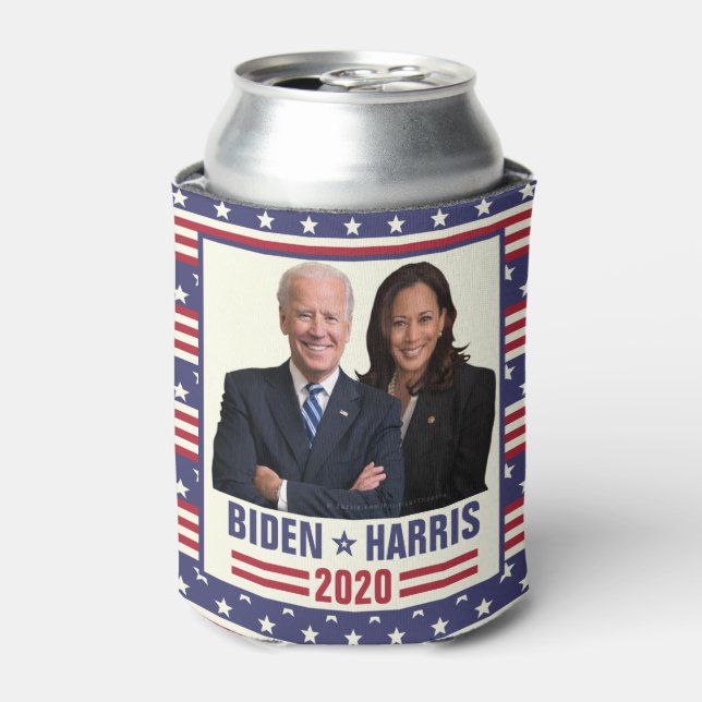 Enfriador De Latas Joe Biden Kamala Harris 2020 Foto del presidente d (Lata Anverso)