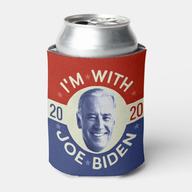 Enfriador De Latas Joe Biden para el retro de fotos del presidente de (Lata Anverso)