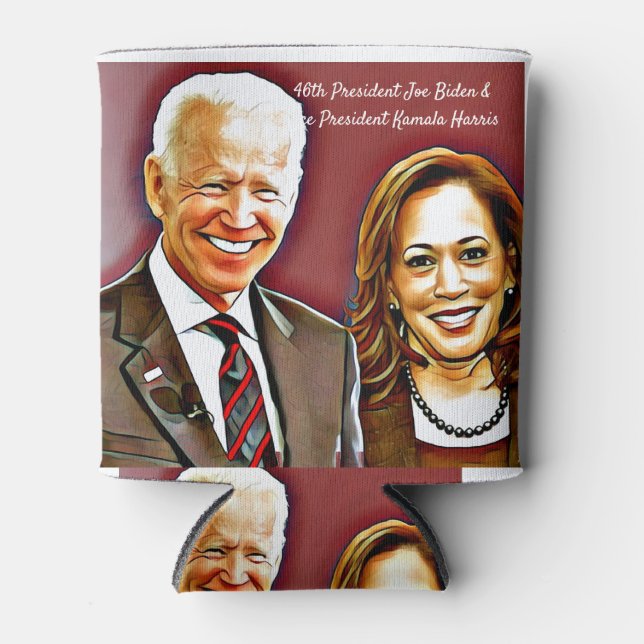 Enfriador De Latas Joe Biden y Kamala Harris_ 46° presidente_ (Anverso)