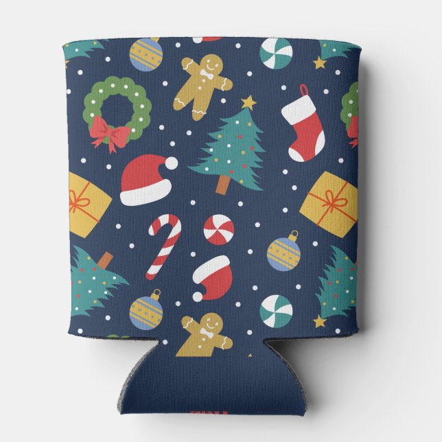 Enfriador De Latas Jolly Jumble Holiday Vaso refrigerador (Reverso)