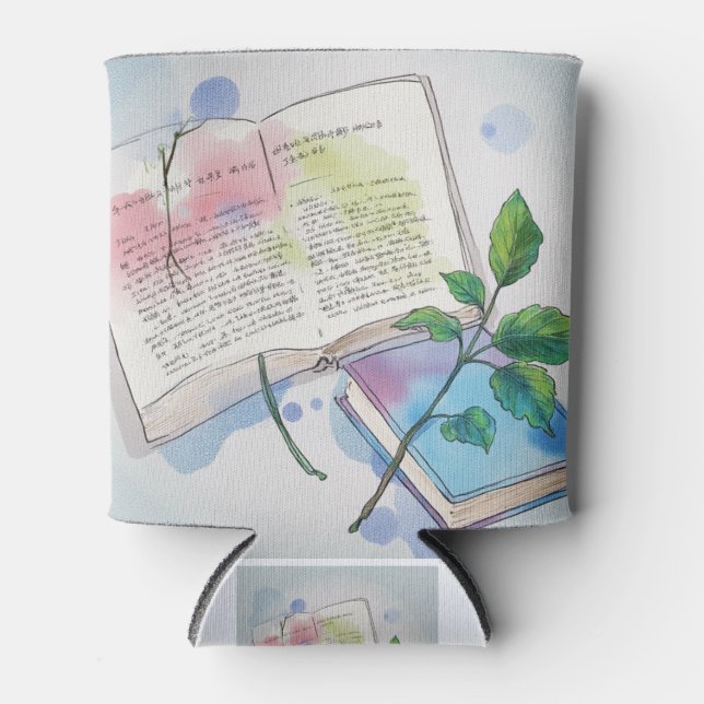 Enfriador De Latas Journal & Vine Aesthetic Can Cooler (Anverso)