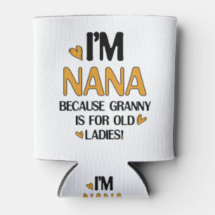Enfriador De Latas Joven Nana Gráfica Nana Clipart Diseño Arte Abuelo