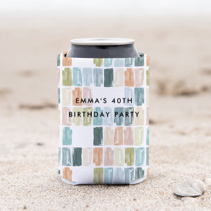 Enfriador De Latas Joyas pintadas acuarela personalizada