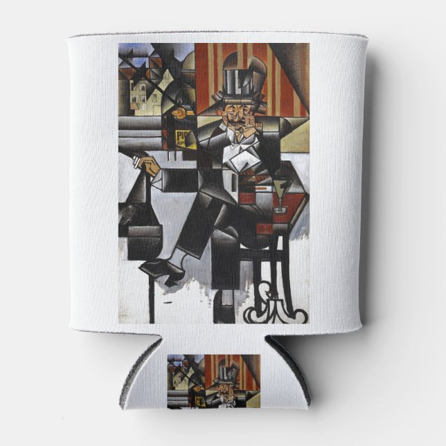 Enfriador De Latas Juan Gris Man en un café (Anverso)