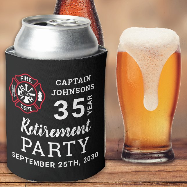 Enfriador De Latas Jubilación de bomberos Personalizada cruzada malte (Subido por el creador)