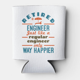Enfriador De Latas Jubilación de Ingeniero Jubilado Happier