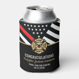 Enfriador De Latas Jubilación de la retirada de los bomberos Felicita