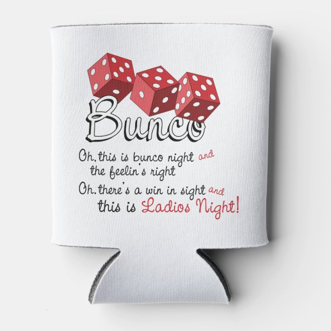 Enfriador De Latas Juego de dados Bunco (Anverso)