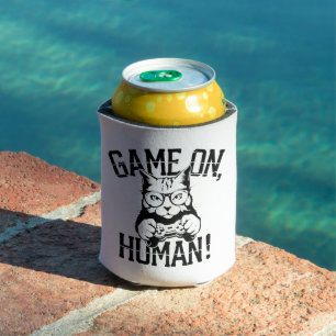 Enfriador De Latas Juego de diseño de gatos para jugadores en humanos