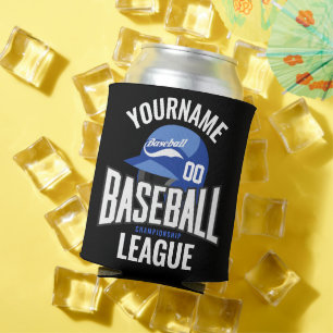 Enfriador De Latas Jugador de béisbol personalizado NOMBRE Equipo Cha