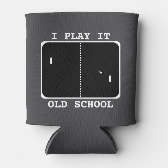 Enfriador De Latas Jugador de escuela antigua (Anverso)