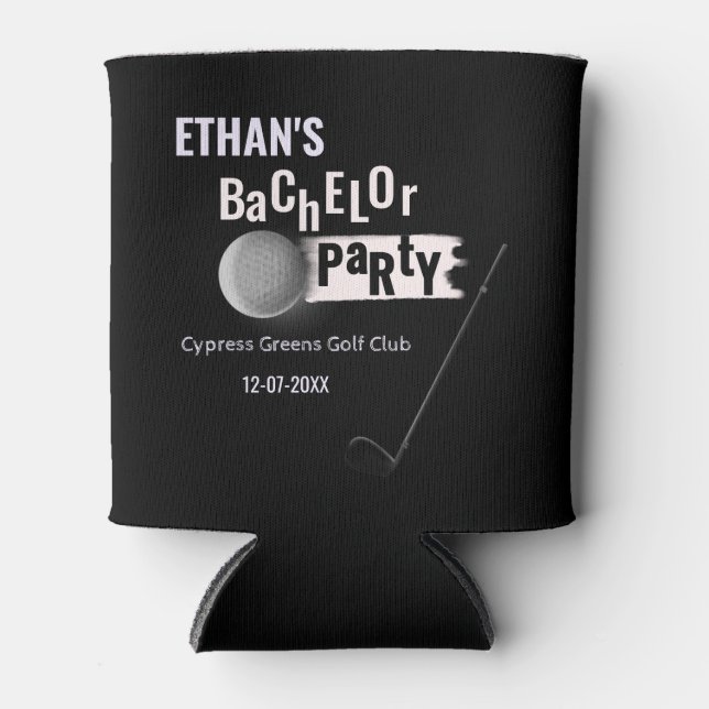 Enfriador De Latas Jugador de golf Golf Bacheler Party Golf Stylish (Anverso)