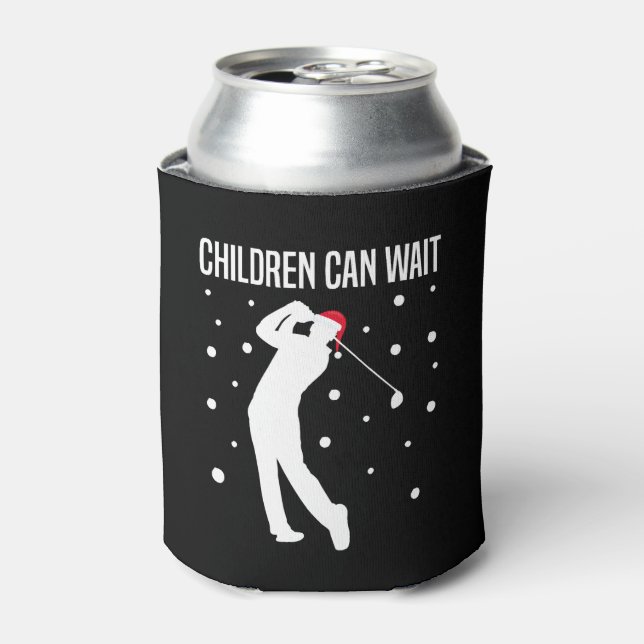 Enfriador De Latas Jugador de golf Golfer Funny Navidades Regalo (Lata Anverso)