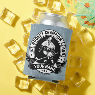 Enfriador De Latas Jugador de hockey sobre hielo personalizado atleta