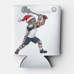 Enfriador De Latas Jugador de Lacrosse Cascanueces Vacaciones Deporte