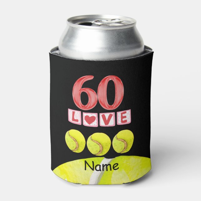 Enfriador De Latas Jugador Refrigerador de bebidas con temática de te (Lata Anverso)