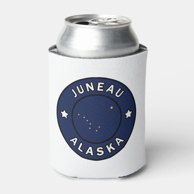 Enfriador De Latas Juneau Alaska (Lata Anverso)