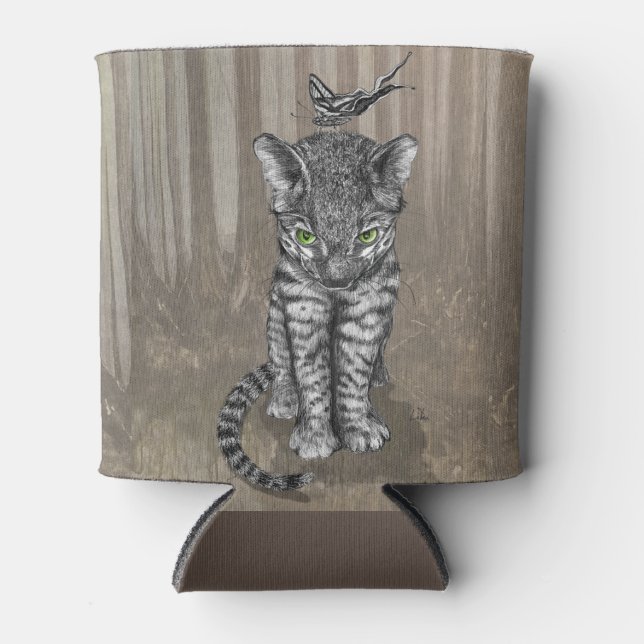 Enfriador De Latas Jungle Kitty Refrigerador de bebidas (Anverso)