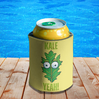Enfriador De Latas Kale Yeah Funny Veggie Pun