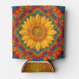 Enfriador De Latas Kaleidoscope Sunflower 