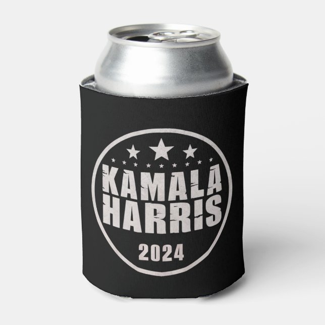 Enfriador De Latas Kamala Harris 2024 Por Las Elecciones Retro Presid (Lata Anverso)