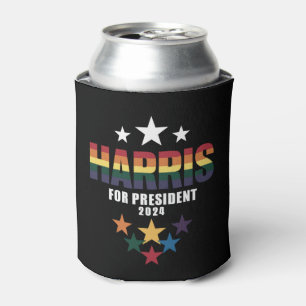 Enfriador De Latas Kamala Harris Arcoíris Orgullo Gay LGBT Elección 2
