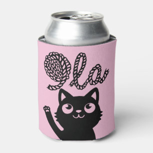 Enfriador De Latas Kamala Harris presidente 2024 Comma La Cat y Yarn