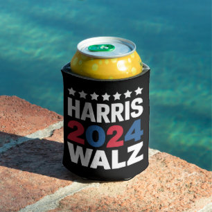 Enfriador De Latas Kamala Harris Walz Para Presidente Vicepresidente 