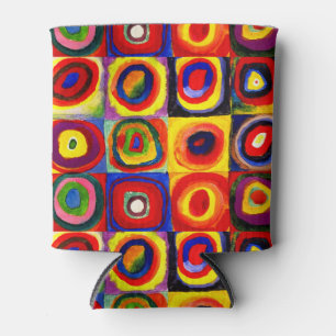 Enfriador De Latas Kandinsky Farbstudie Quadrate Squares Círculos Art