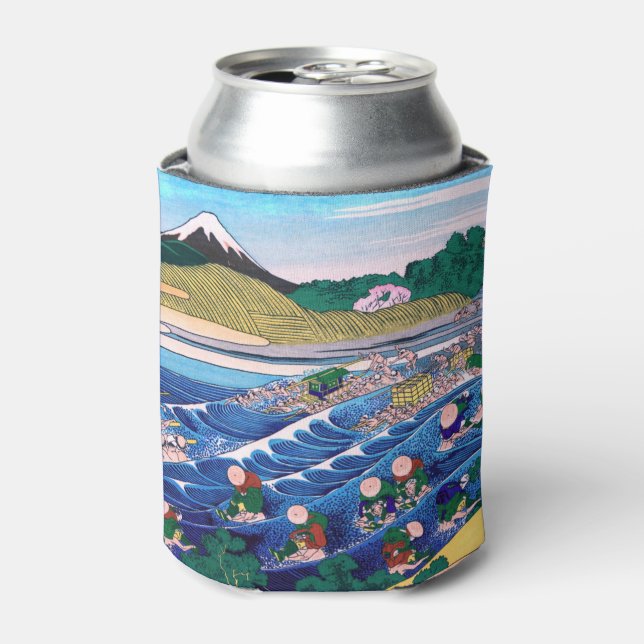 Enfriador De Latas Katsushika Hokusai - Fuji de Kanaya en Tokaido (Lata Anverso)