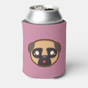 Enfriador De Latas Kawaii divertido refrigerador de botellas de pug