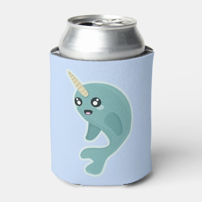 Enfriador De Latas Kawaii Narwhal (Lata Anverso)